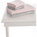 Özdilek Hamam Takımı Camellia Gri Pembe - 75 x 150 cm - Gri - Pembe