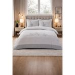 Özdilek Helecho Çift Kişilik Lastikli Çarşaf Nevresim Takımı - Gri - 200 x 220 cm