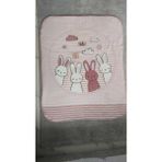 Özdilek Hello Rabbıt Bebek Battaniyesi (100X120) [behrehane] - Açık Krem - Kaplumbağa Yeşili - 12 - 18 Ay