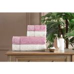 Özdilek Heritage Best Set (Hamam Takımı) Krem-Pembe - 70 x 150 cm - Pembe - Krem