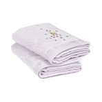 Özdilek Jasmin 2'li Nakışlı Kadife Havlu 50x90 43705 lila
