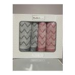 Özdilek Juliette Best Set (Hamam Takımı) Gri-Pembe