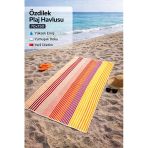 Özdilek Kadife Pamuk Plaj Havlusu (70X150)-Lineup Sarı