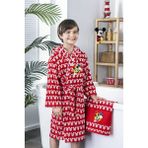 Özdilek Kırmızı 5/6 Yaş Mickey Mouse Enjoy Disney Lisanslı Çocuk Havlu Bornoz Seti
