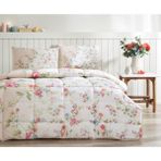Özdilek Krem Renkli Çiçek Desenli Tek Kişilik Uyku Seti Pamuk Polyester 155 x 215 cm - Krem Rengi