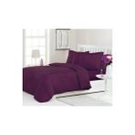 Özdilek Line King Size Saten Nevresim Takımı - 220 x 240 cm - Koyu Mürdüm