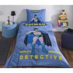 Özdilek Lisanslı Fitted Çarşaflı Tek Kişilik Çocuk Nevresim Takımı Batman Detective Mavi 1295 - 160 x 220 cm