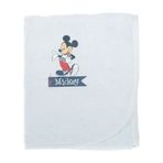 Özdilek Mavi Lisanslı Mickey Mouse Nakışlı Bambu Bebek Pelerin Bornoz