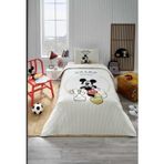 Özdilek Mickey Mouse Champ Tek Kişilik Disney Lisanslı Lastikli Çarşaf Çocuk Pike Takımı