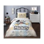 Özdilek Mickey Mouse Star Tek Kişilik Lisanslı Lastikli Fitted Çarşaf Nevresim Takımı 3028 - 160 x 220 cm - Sarı