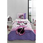 Özdilek Minnie Mouse Mor Lisanslı 160x230 cm Tek Kişilik Yatak Örtüsü