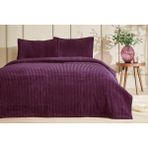 Özdilek Mürdüm Renkli Çift Kişilik Yatak Örtüsü Pıramıt M.Lıne Polyester Düz Tema 220 x 240 cm