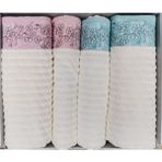 Özdilek Ochıba best set hamam takımı - 50 x 80 cm - Açık Mavi - Pembe