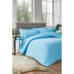 Özdilek Ornament Çift Kişilik Jakarlı Saten Nevresim Takımı - 200 x 220 cm - Aqua