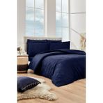 Özdilek Ornament Çift Kişilik Jakarlı Saten Nevresim Takımı - 200 x 220 cm - Lacivert