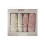 Özdilek Özdielk Dory Best Set Hamam Takımı Pudra - Krem
