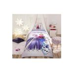Özdilek Özdilek Lisanslı Fitted Çarşaflı Tek Kişilik Çocuk Nevresim Takımı-Frozen Frosted Elsa Lila