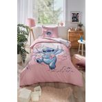 Özdilek Özdilek Stitch Aloha Tek Kişilik Disney Lisanslı Lastikli Çarşaf Çocuk Nevresim Takımı