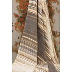 Özdilek Pamuklu Tv Diz Battaniyesi Tek Kişilik 130x170 Striped Bej 3372 - 130 x 170 cm