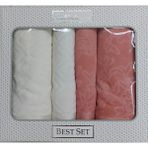 Özdilek Pastoral Best Hamam Seti - Gül Kurusu / Krem - Standart - Beyaz