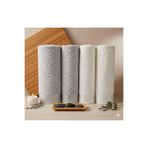 Özdilek Pastoral Krem-Gri Best Set Hamam Takımı,%100 Pamuk, Bornoz ve Havlu Seti