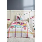 Özdilek Princess Flowers Pembe Tek Kişilik Disney Lisanslı Çocuk Yatak Örtüsü 160X230 - 160 x 230 cm