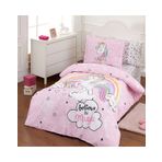 Özdilek Ranforce Fitted Çarşaflı Unicorn Pembe Tek Kişilik Çocuk Nevresim Takımı