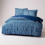 Özdilek Ranforce Modra Tek Kişilik %100 Pamuk Nevresim Takımı – Mavi Lastikli Çarşaflı - Mavi - Indigo - 160 x 220 cm