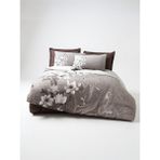 Özdilek Ranforce Ochiba Çift Kişilik Nevresim Takımı – %100 Pamuk, Nefes Alabilir - Kahve - 200 x 220 cm
