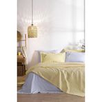 Özdilek Rf Waffle -Gold Gri- Tek Kişilik Nakışlı Pike Takımı (2 Yastık Kılıflı) - 180 x 250