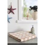 Özdilek Shell Plaid Kadife Banyo Havlusu 90X150 cm - 90 x 150 cm - Bej