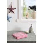 Özdilek Shell Plaid Kadife El ve Yüz Havlusu 50x90 cm - 50 x 90 cm - Pembe