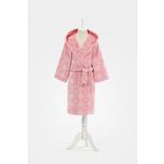Özdilek Shell Plaid Kapüşonlu Kadife 3/4 Yaş Çocuk Bornozu