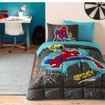 Özdilek Spider-Man Street Gri Lisanslı Fitted Çarşaflı Tek Kişilik Çocuk Uyku Seti