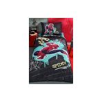 Özdilek Spiderman Street Gri Lisanslı Fitted Çarşaflı Tek Kişilik Çocuk Nevresim Takımı