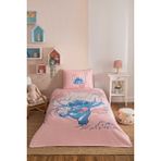 Özdilek Stitch Aloha Tek Kişilik Disney Lisanslı Lastikli Çarşaf Çocuk Pike Takımı 3 Parça - Pembe