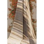 Özdilek Striped Pamuklu Bej 150x200 cm Tek Kişilik Battaniye