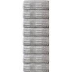 Özdilek Striscai 50X90 cm El-Yüz Havlusu 8'li Gri - 50 x 90 cm - Çok Renkli