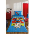 Özdilek Superman Best Friend Tek Kişilik Lisanslı Lastikli Çarşaf Çocuk Nevresim Takımı