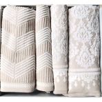Özdilek Tappeto Krem-Krem Best Set Hamam Takımı - Standart - Krem - Krem