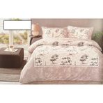 Özdilek Toile De Jou Çift Kişilik Çarşaf Lastikli(Fitted) Nevresim Takımı Pudra - 200 x 220 cm
