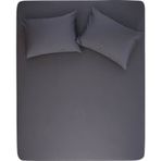 Özdilek Trendy Fitted Yastıklı Ranforce Antrasit 160x200 cm Çarşaf