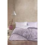 Özdilek Trioline Çift Kişilik Lastikli Fitted Çarşaf Nevresim Takımı Mor - 200 x 220 cm