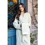 Özdilek White Sakura Kadife Kadın Bornoz Seti