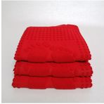 Özdilek Winter 50x70 Kırmızı Ayak İzli Paspas Havlu