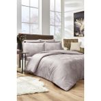 Özdilek Yaprak Bej Çift Kişilik Jakarlı Saten Nevresim Takımı - 200 x 220 cm