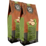 Oze Fındık Aromalı Filtre Kahve 2'li 250G - 500 gr - Çekirdek (Öğütülmemiş)
