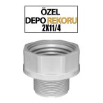 Özel Depo Rekoru 2 X 1/4 İnç