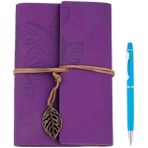 Özel El Yapımı Deri Kapaklı Eskitme Sayfa Defter & Özel Kalem Hediyeli – Vintage Nostaljik Günlük, Anı, Hatıra, Ajanda Özel Gün Hediyesi - MOR