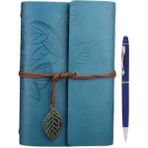 Özel El Yapımı Deri Kapaklı Eskitme Sayfa Defter & Özel Kalem Hediyeli – Vintage Nostaljik Günlük, Anı, Hatıra, Ajanda Özel Gün Hediyesi - YEŞİL